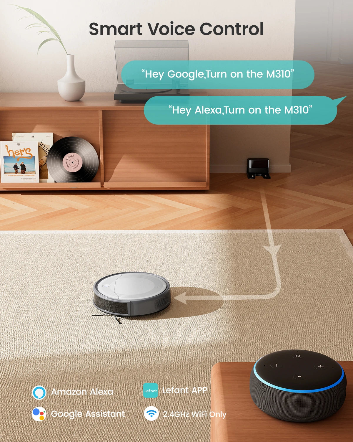 Lefant M310 Robot Vacuum Cleaner With Smart Control