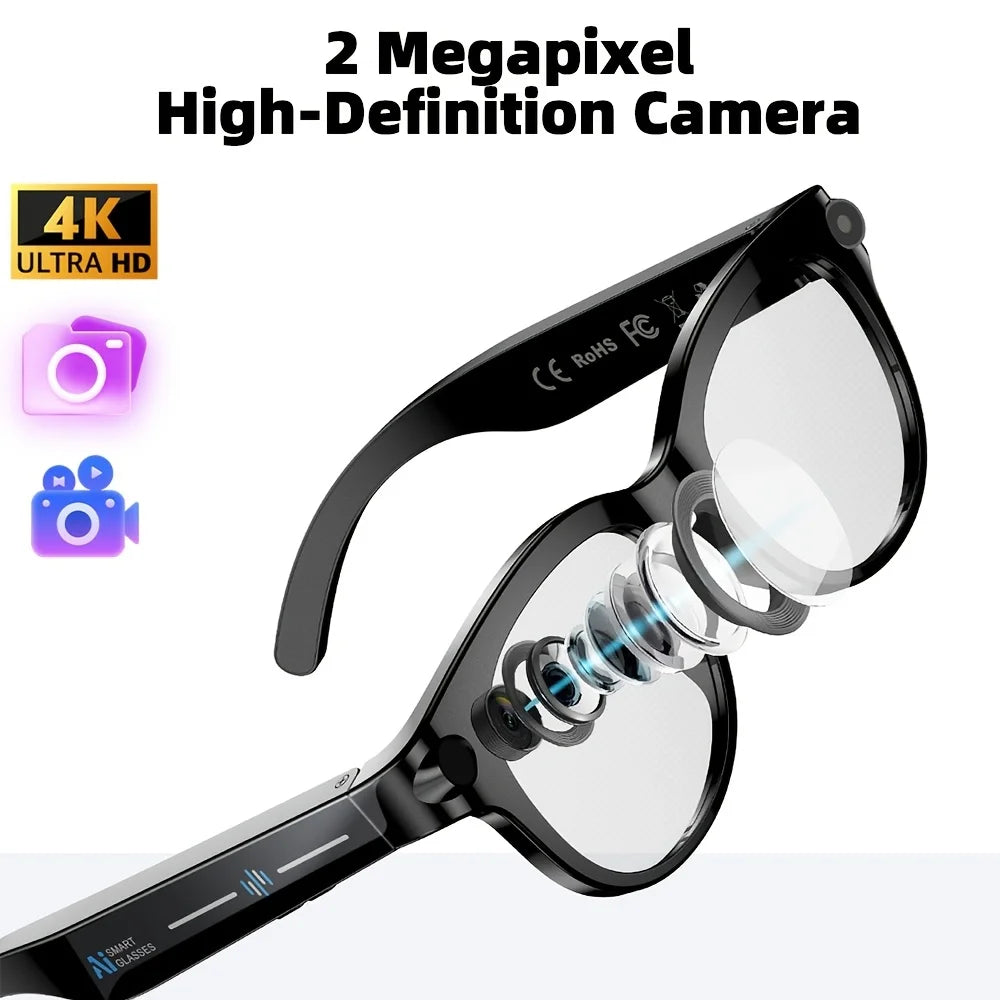 SENBONO AI Smart Glasses With 200W Pixel Camera Translator