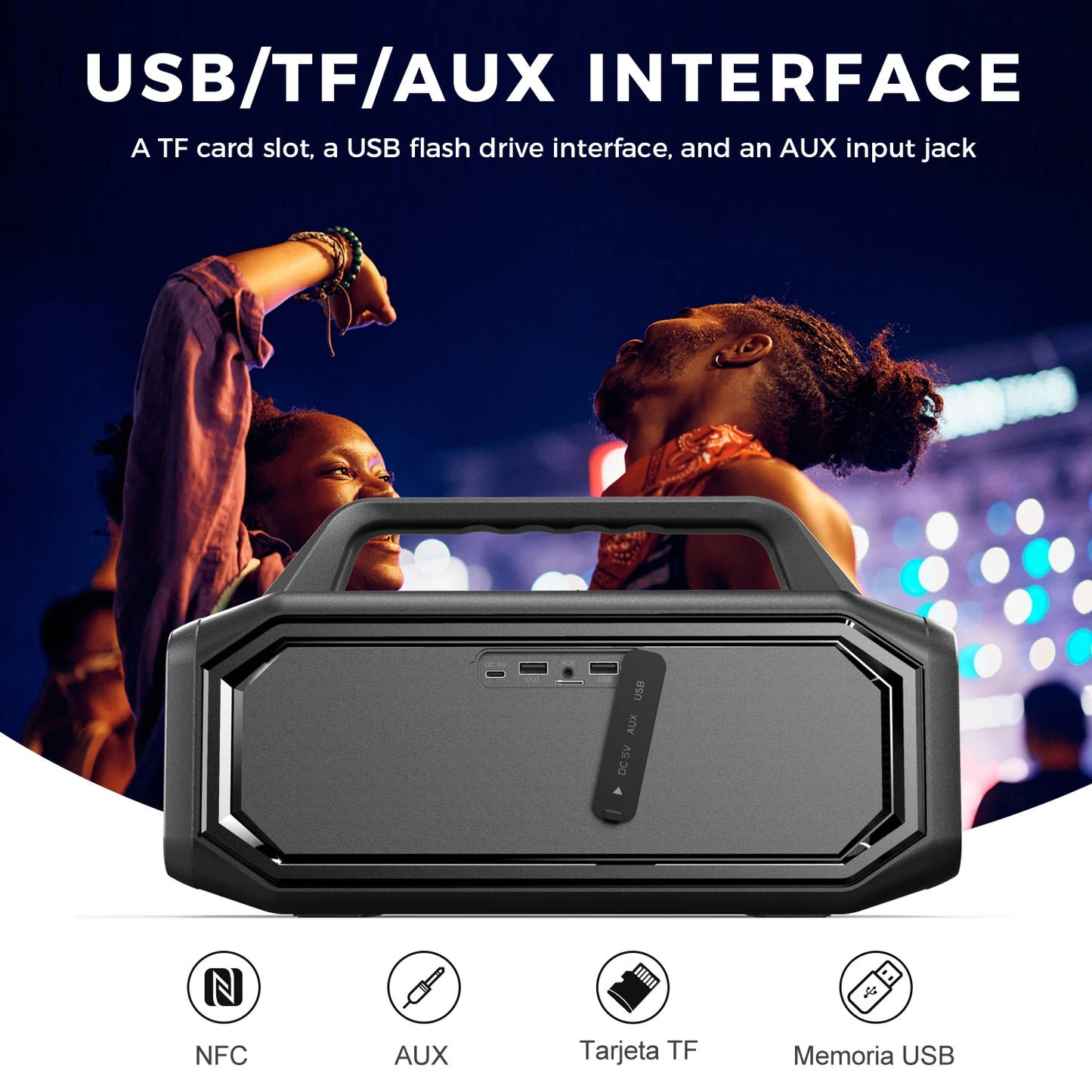 W-KING BT261 2 Bluetooth Wireless Outdoor Speaker 80W