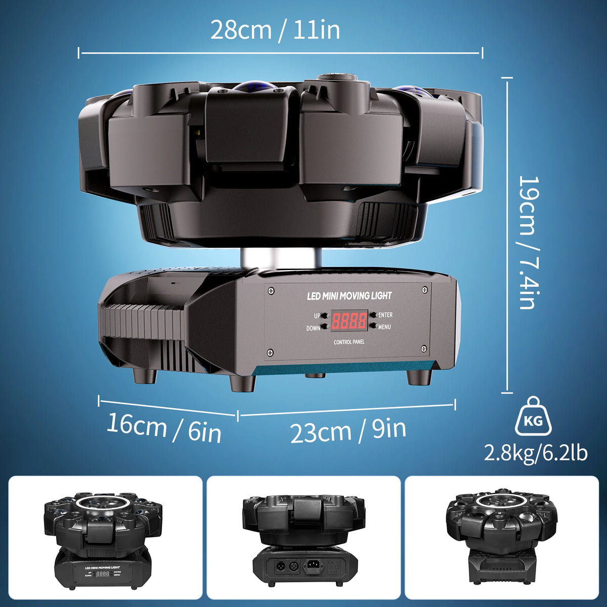 U'King 6-Arm Moving Head DJ Stage Light