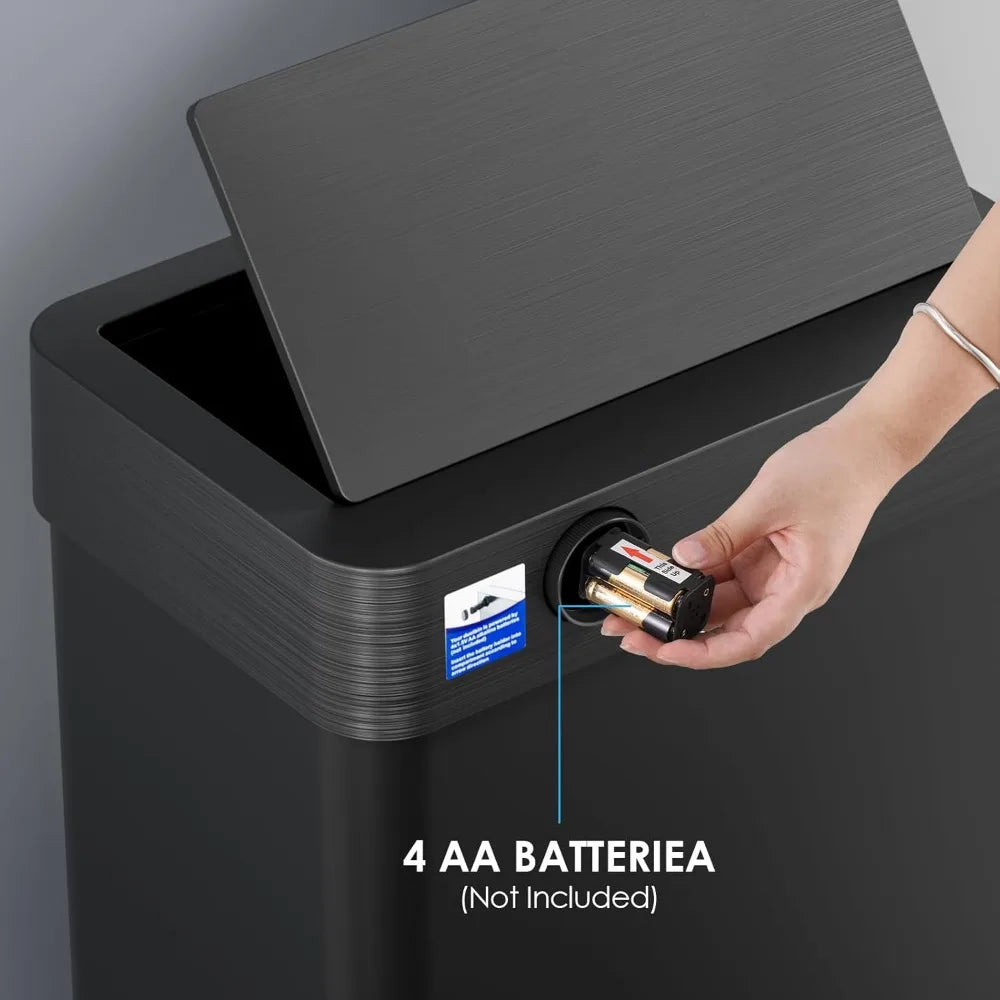 Touchless Motion Sensor Trash Can Stainless Steel