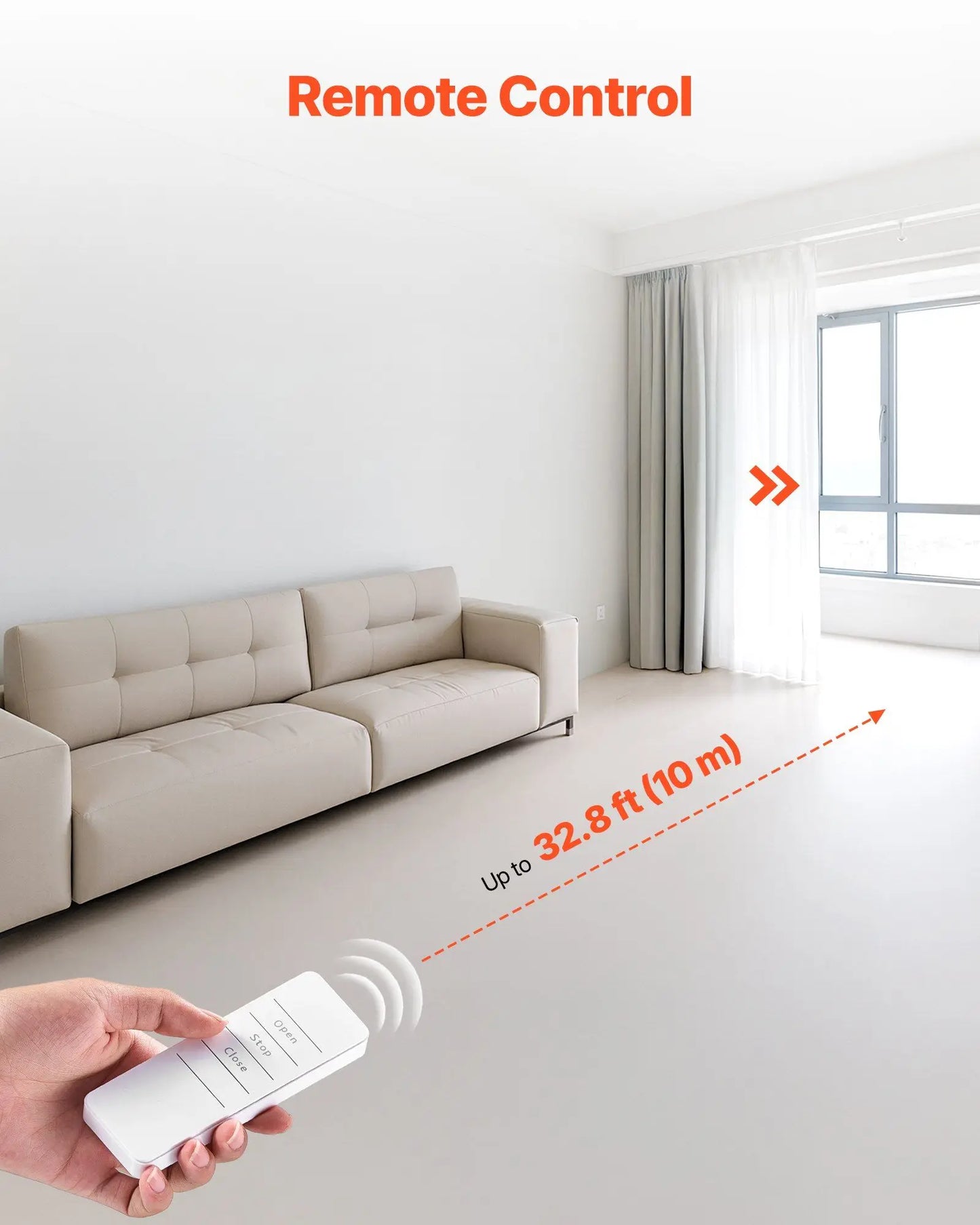 Curtain Opener Motorized Curtain Rod With Hub Remote App