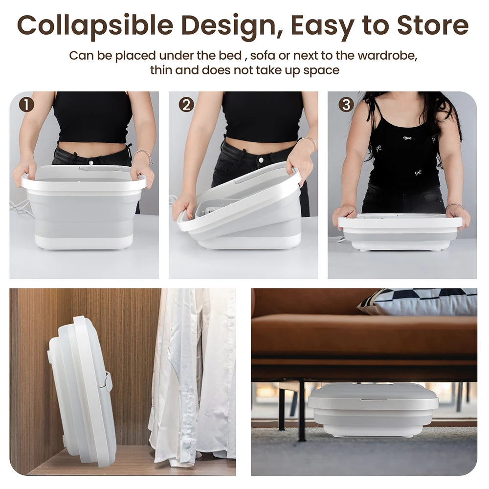 Foreverlily Portable Thermostatic Foldable Foot Massage Tub