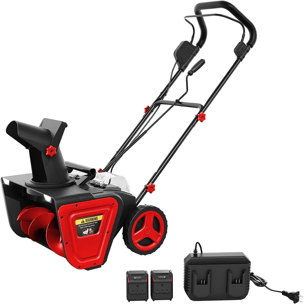 Cordless Brushless Electric Snow Blower With Lights