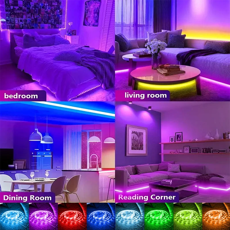 RGB LED Strip Lights 5050 With Bluetooth App Control