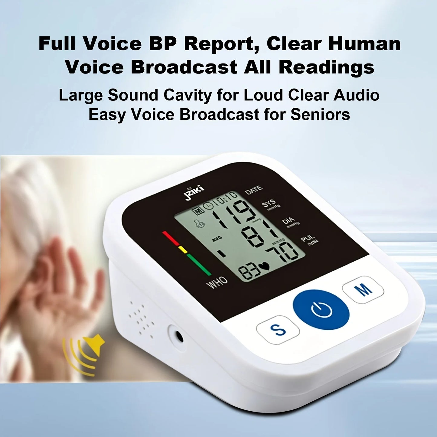 Blood Pressure Monitors for Home Use Eligible, Large BP Cuff with Arm Blood Machine, Monitor, Adjustable Upper Arm Cuff Digital Sphygmomanometer, 2 User 99 Memory Sets, Heart Rate Monitoring, Irregular Heartbeat Detector