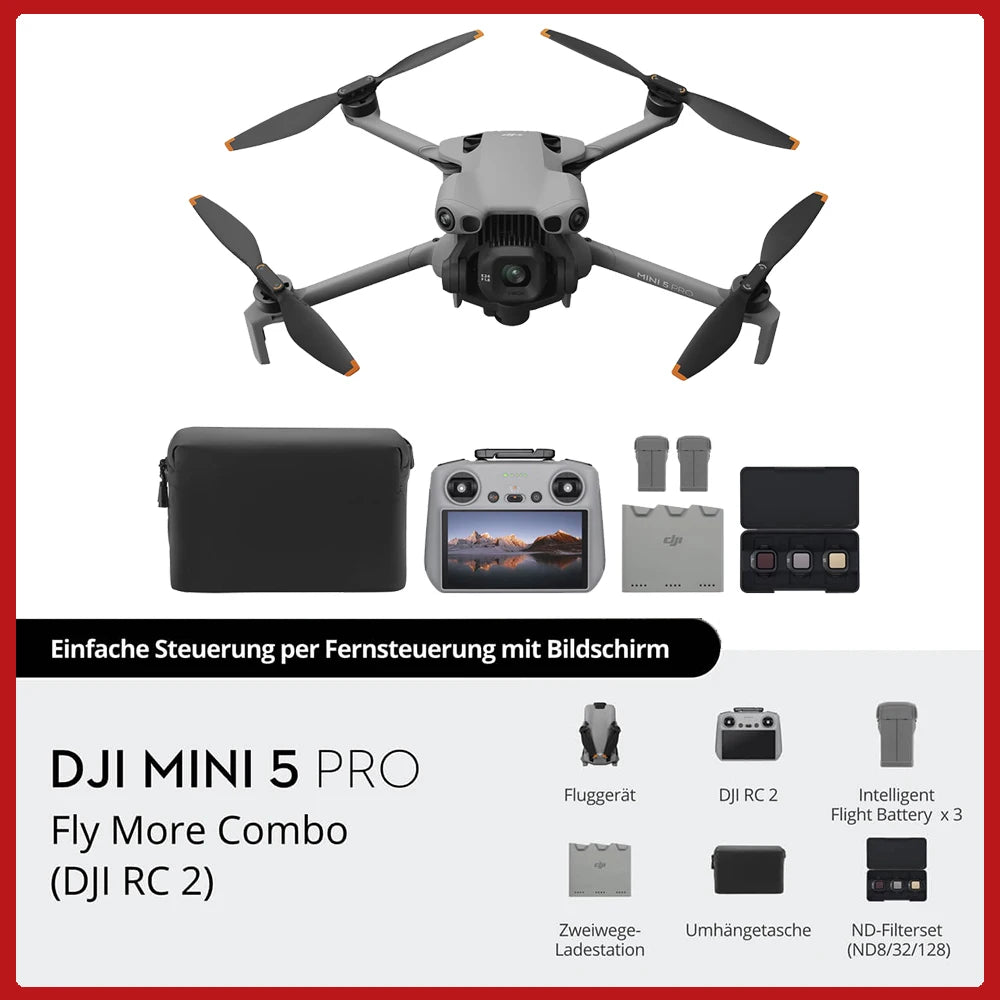 DJI Mini 5 Pro Drone 4K Camera With Obstacle Sensing