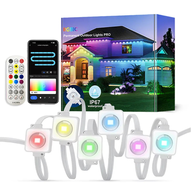 MIMIRGB Outdoor Eaves Light Smart RGBIC LED Strip