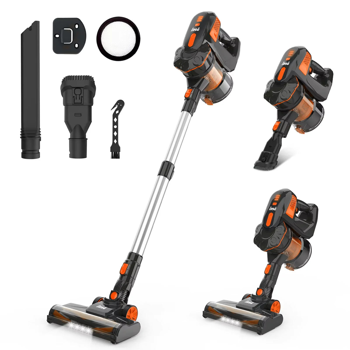 Inse V770 Cordless Handheld Vacuum With Led Light