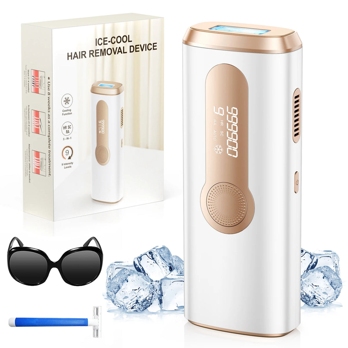 Totmizby Ipl Laser Epilator For Permanent Hair Removal