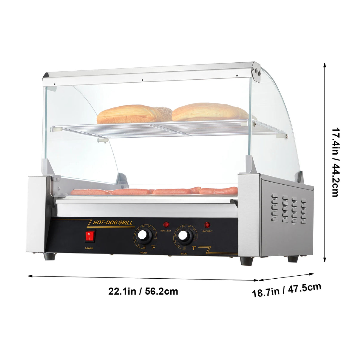 SucceBuy Electric Hot Dog Roller Grill Machine