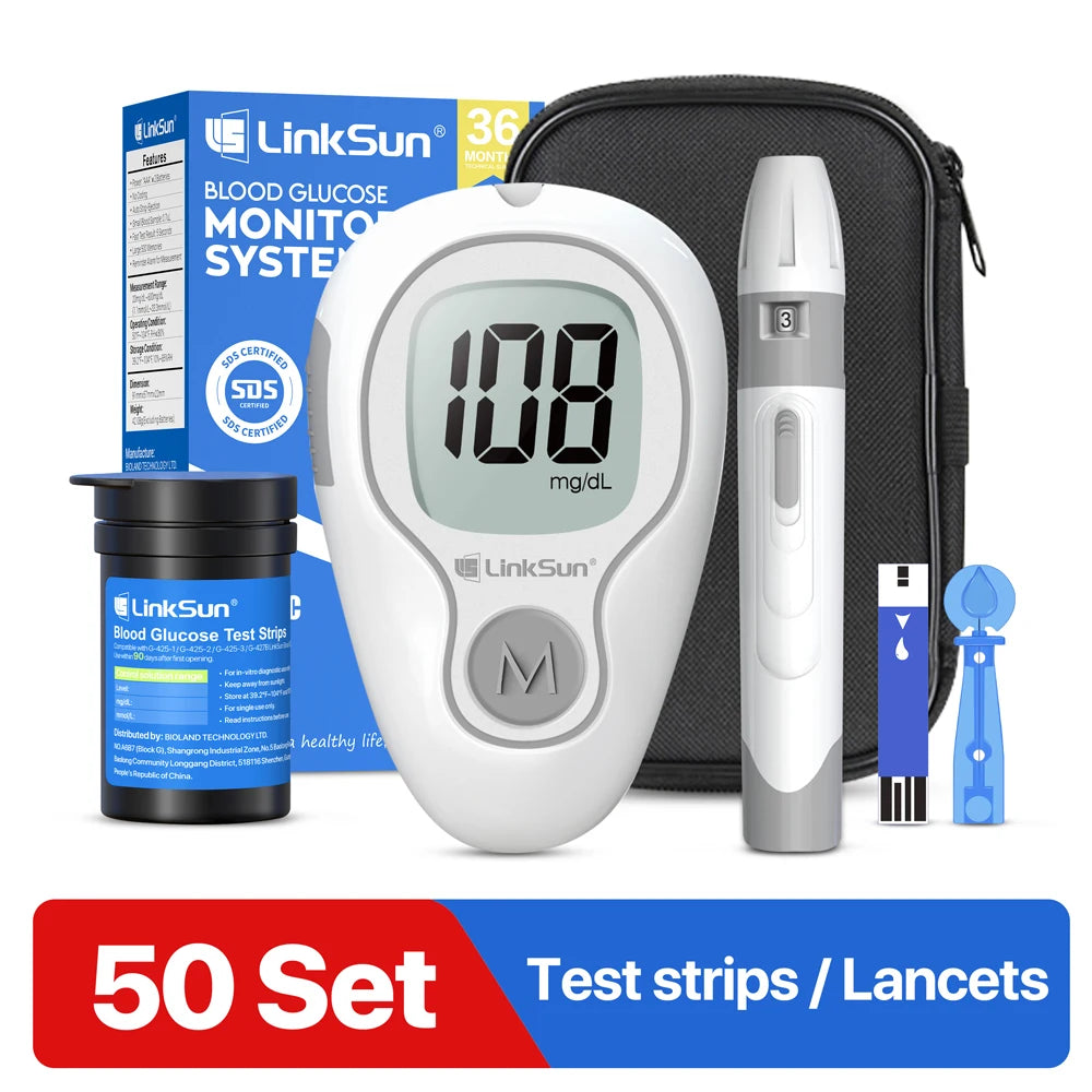 Linksun Blood Glucose Monitor G-425-1 Strips Kit