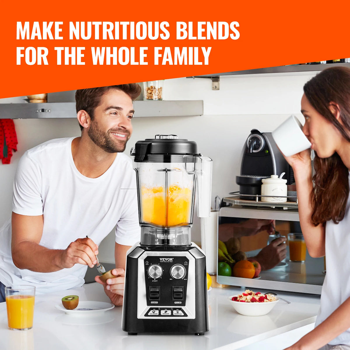 SucceBuy Professional Countertop Smoothie Blender