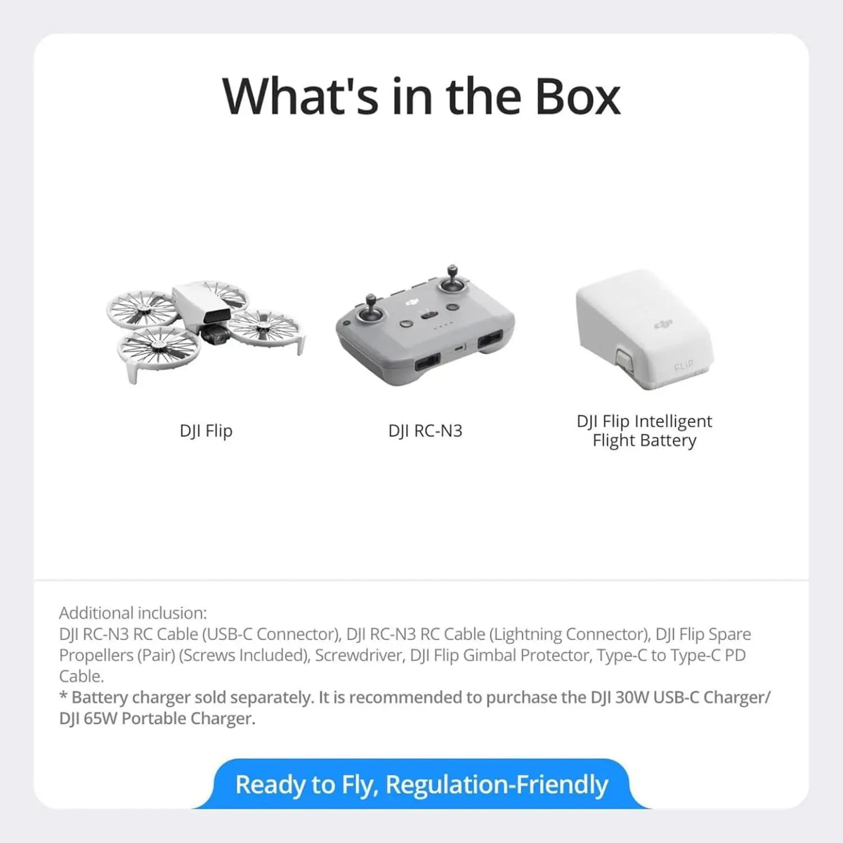 DJI Flip Drone With 4K Camera And RCN3 Controller