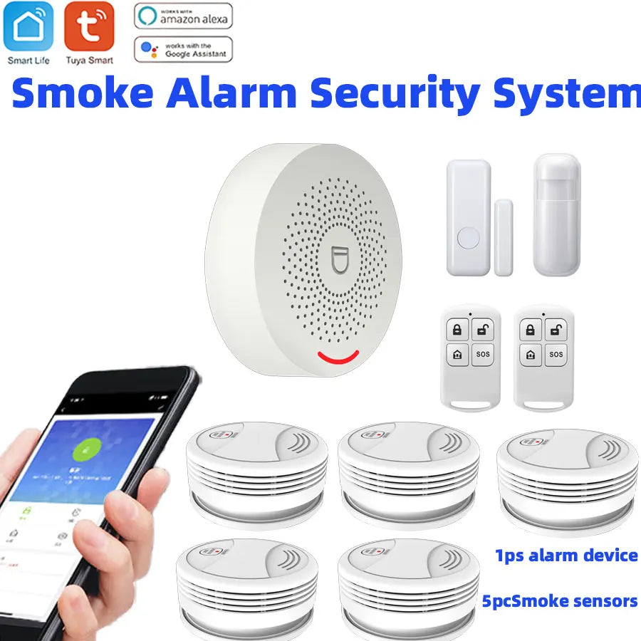Wireless Home Security System With App Control And Sensors
