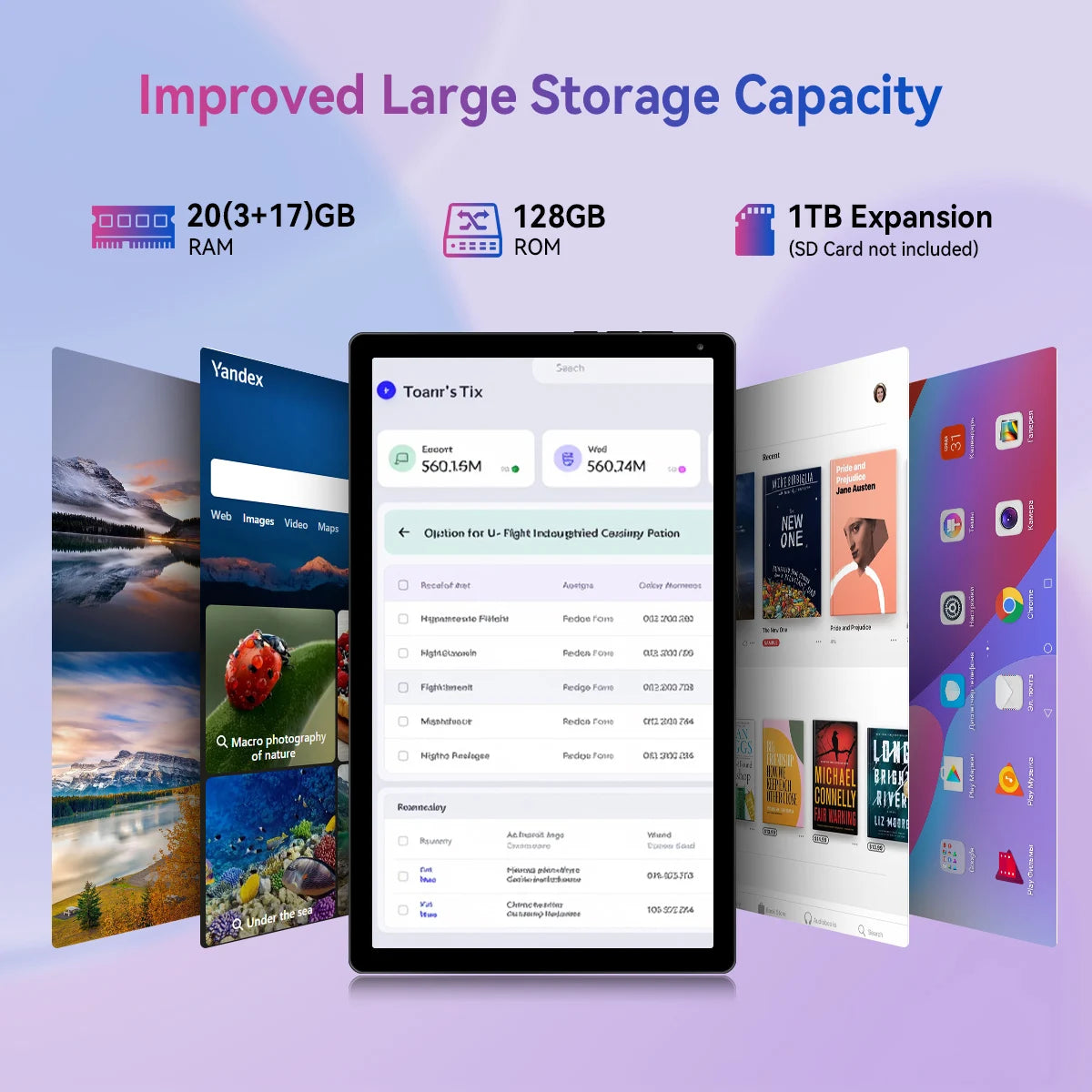 10.4 Inch Tablet PC C12 Octa‑Core A523 Android 15 20GB(3+17GB) RAM 64GB ROM Widevine L1 5000mAh Dual Camera OTG WiFi BT5.4 US Local Warehouse