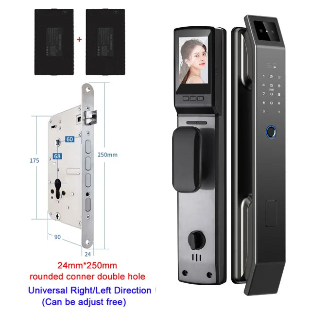 YKESDL 3D Face Recognition Door Lock With Camera