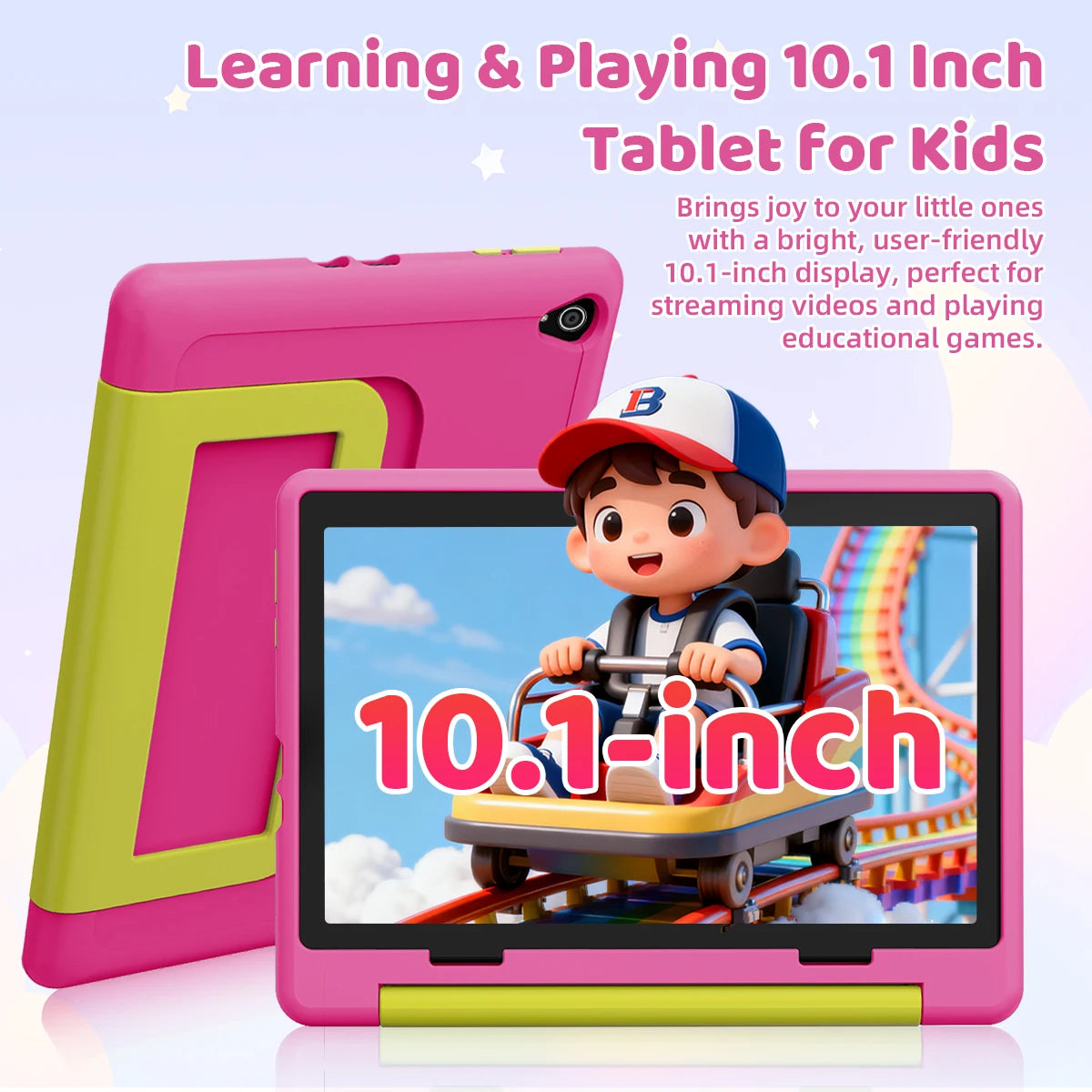 BUFO Kids Tablet With Parental Controls And Dual Cameras
