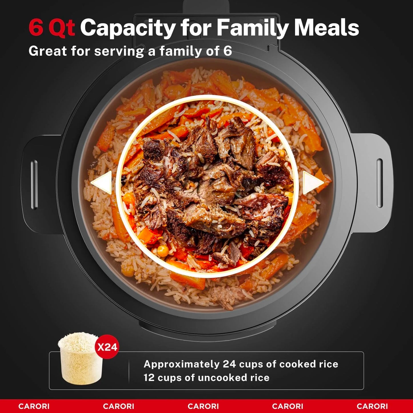 Carori 9 In 1 Electric Pressure Cooker Multi Function