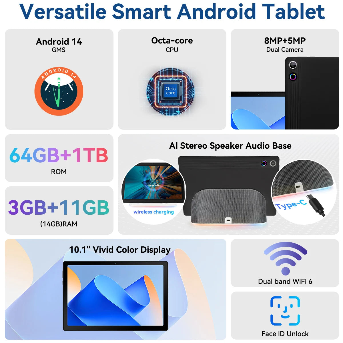 BUFO Android Tablet With Dock And Expandable Storage