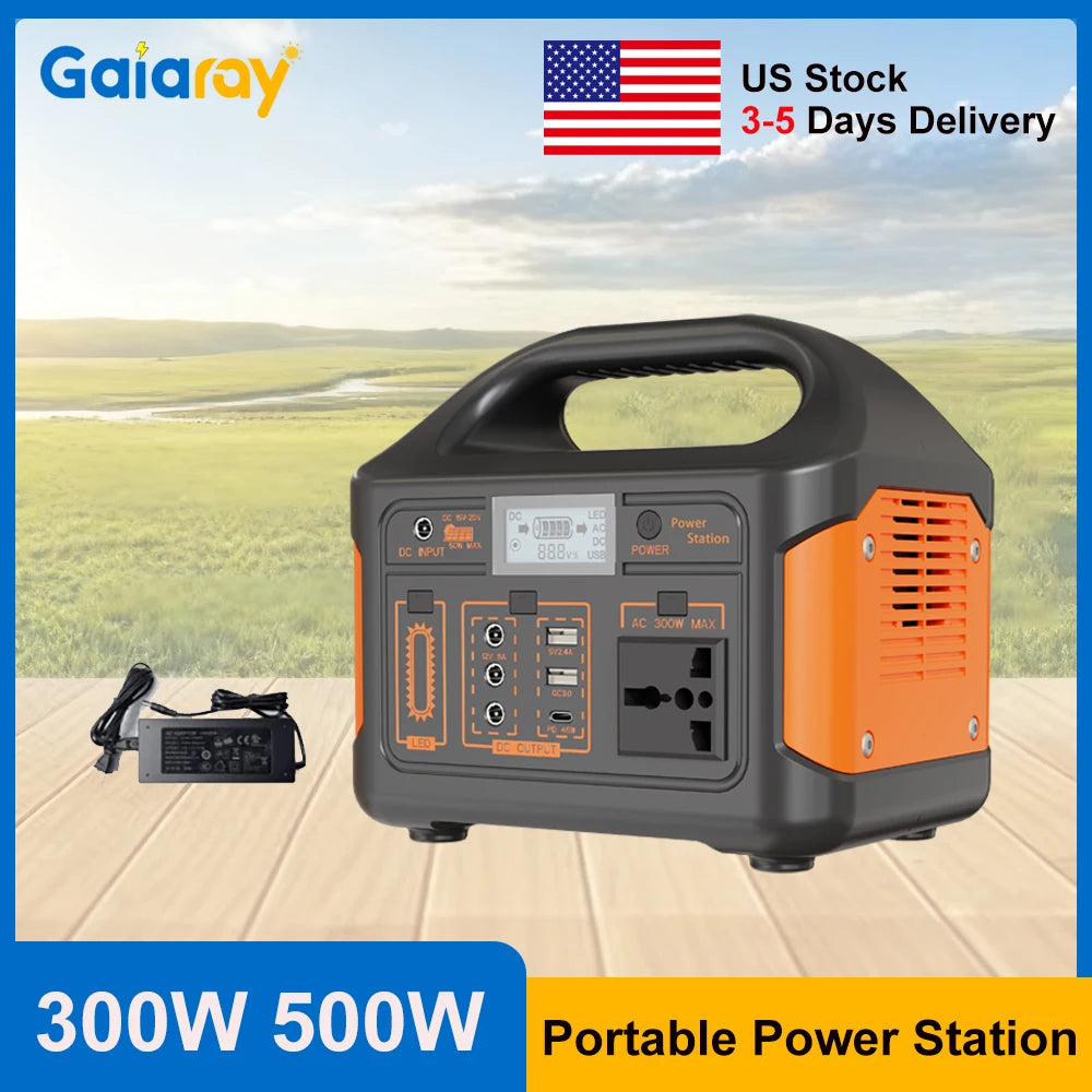 GaiaRay Portable Solar Power Station 256Wh LiFePO4 Generator