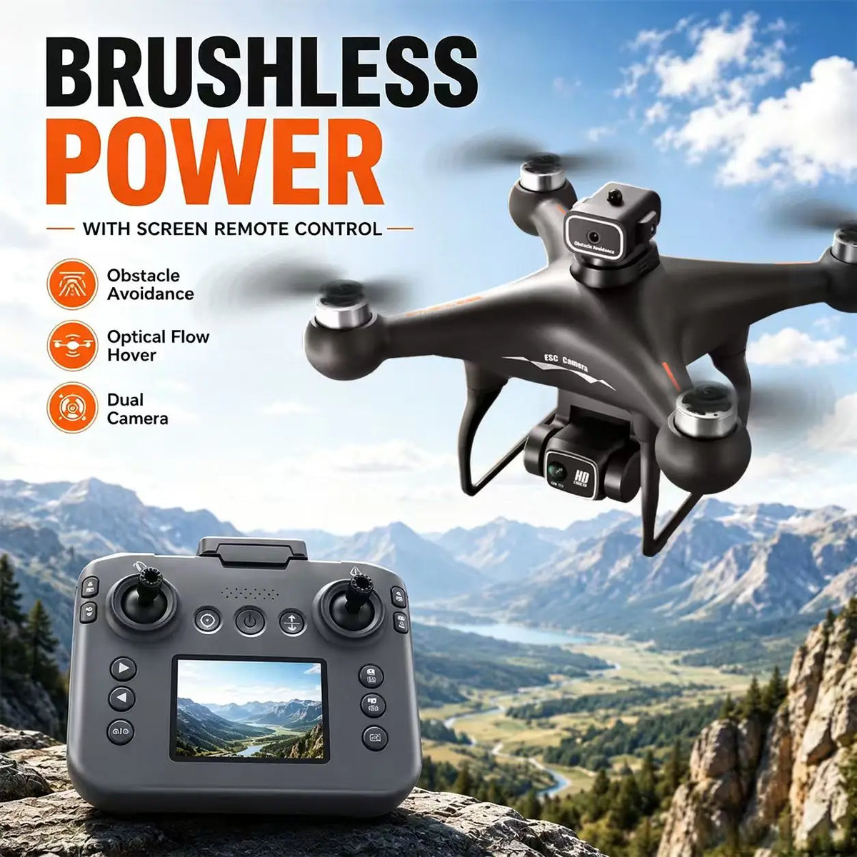 ZNLYRION RC Drone With Brushless Motor And WiFi Camera