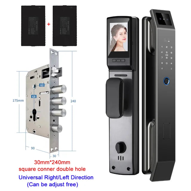 YKESDL 3D Face Recognition Door Lock With Camera