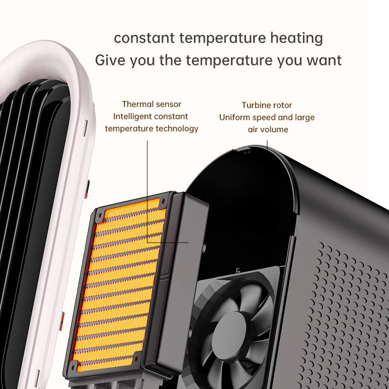 Silent Ptc Ceramic Desktop Heater