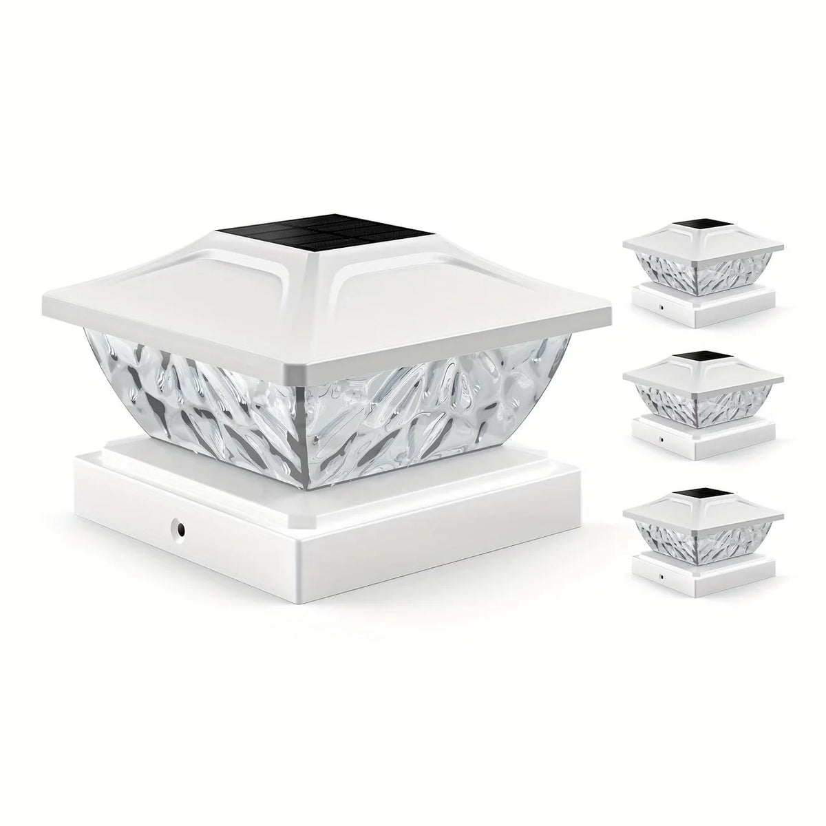 KPSTEK Solar Outdoor Gate and Fence Pillar Light
