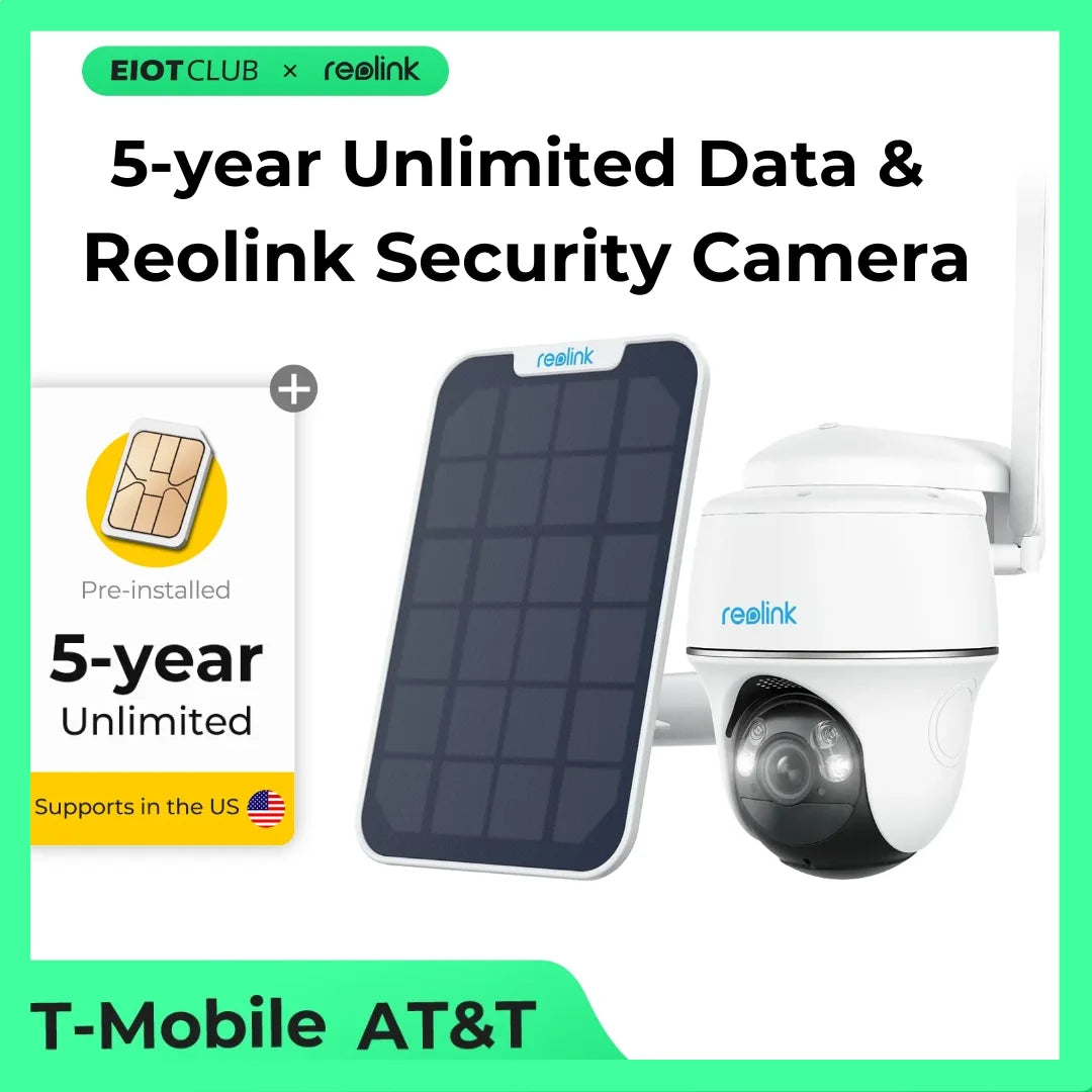 EIOTMART Unlimited Data Reolink Camera Bundle