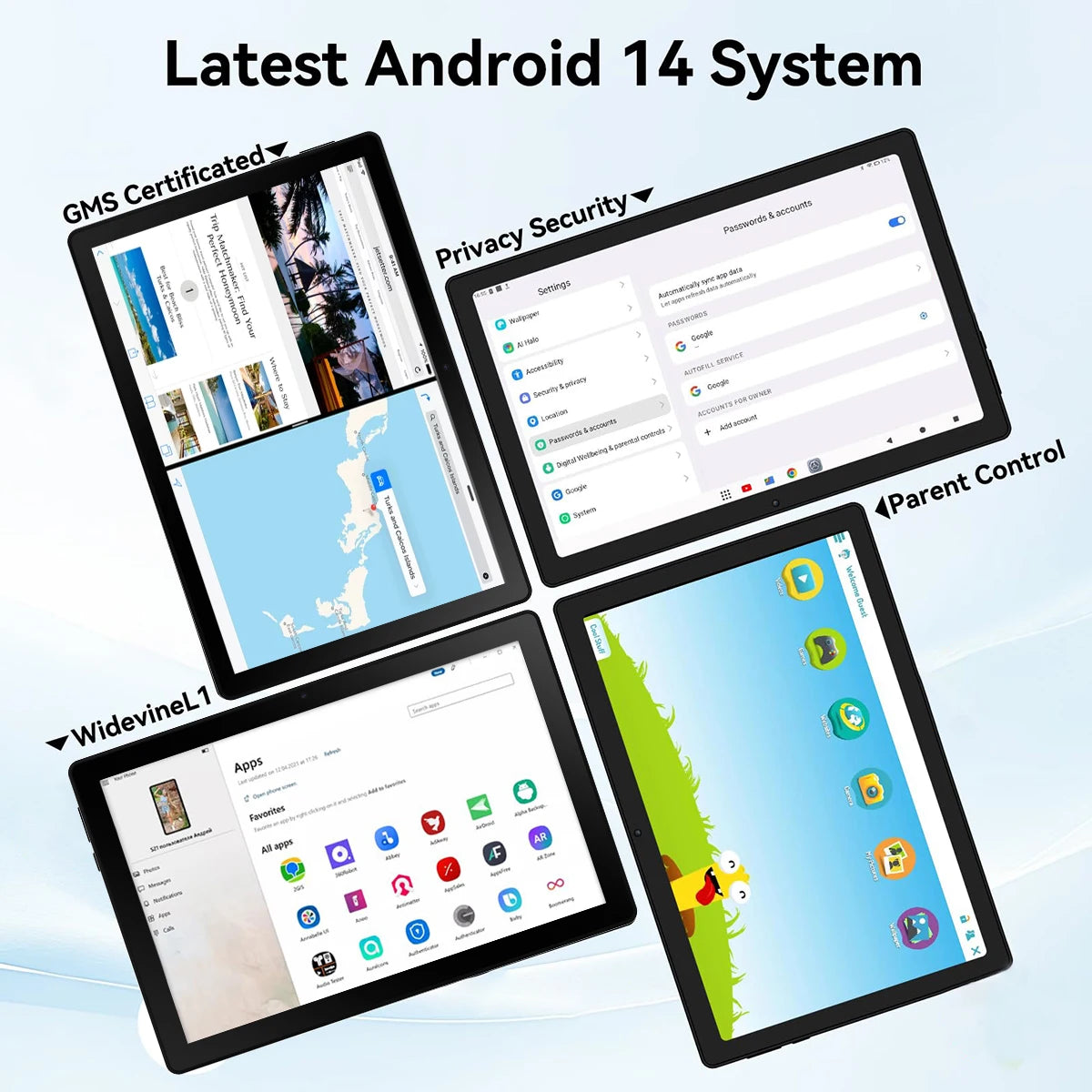 BUFO A7 Octa Core Android 14 Tablet PC