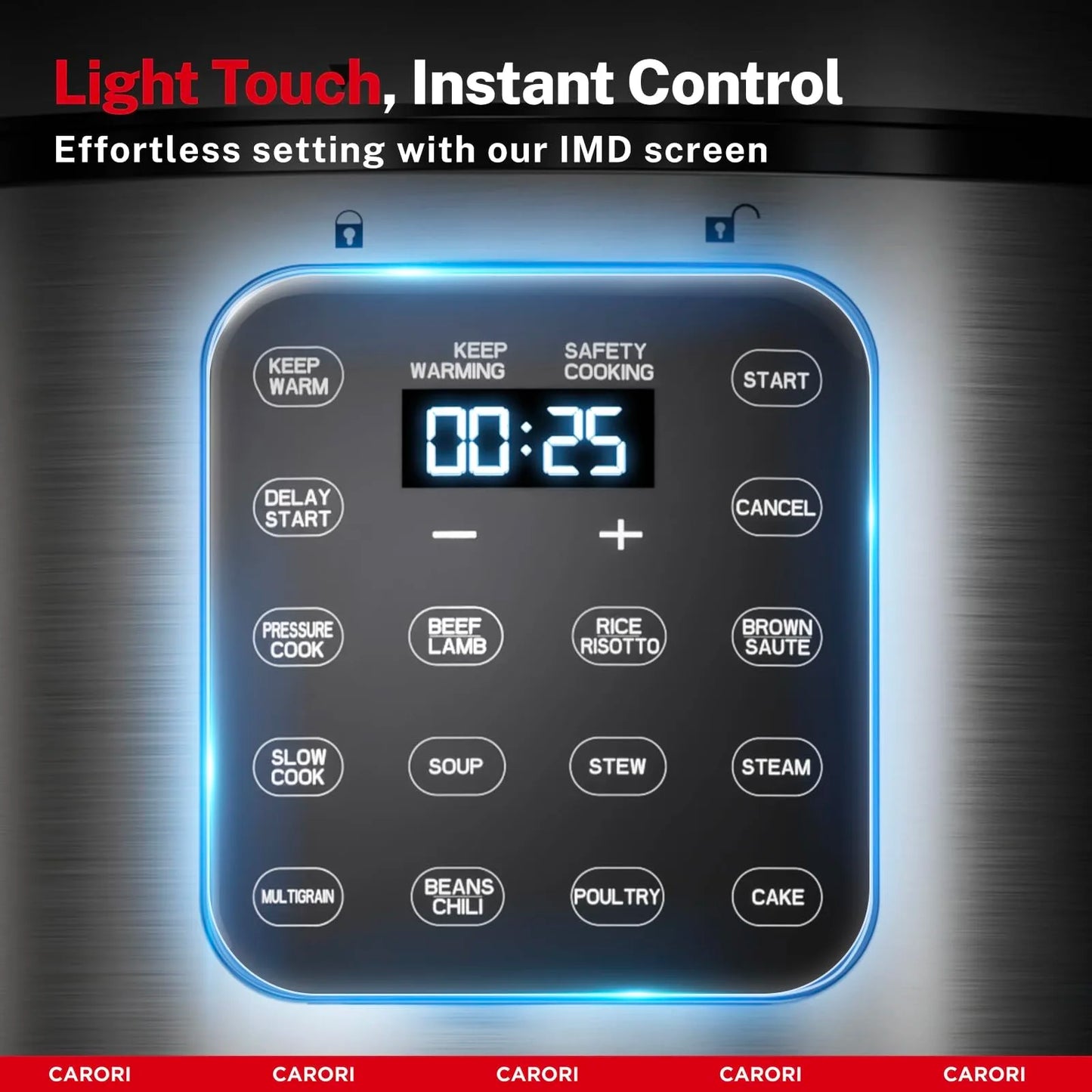 Carori 9 In 1 Electric Pressure Cooker Multi Function