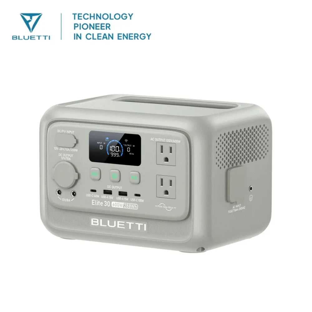 BLUETTI Elite 30 V2 288Wh 600W Portable Power Station