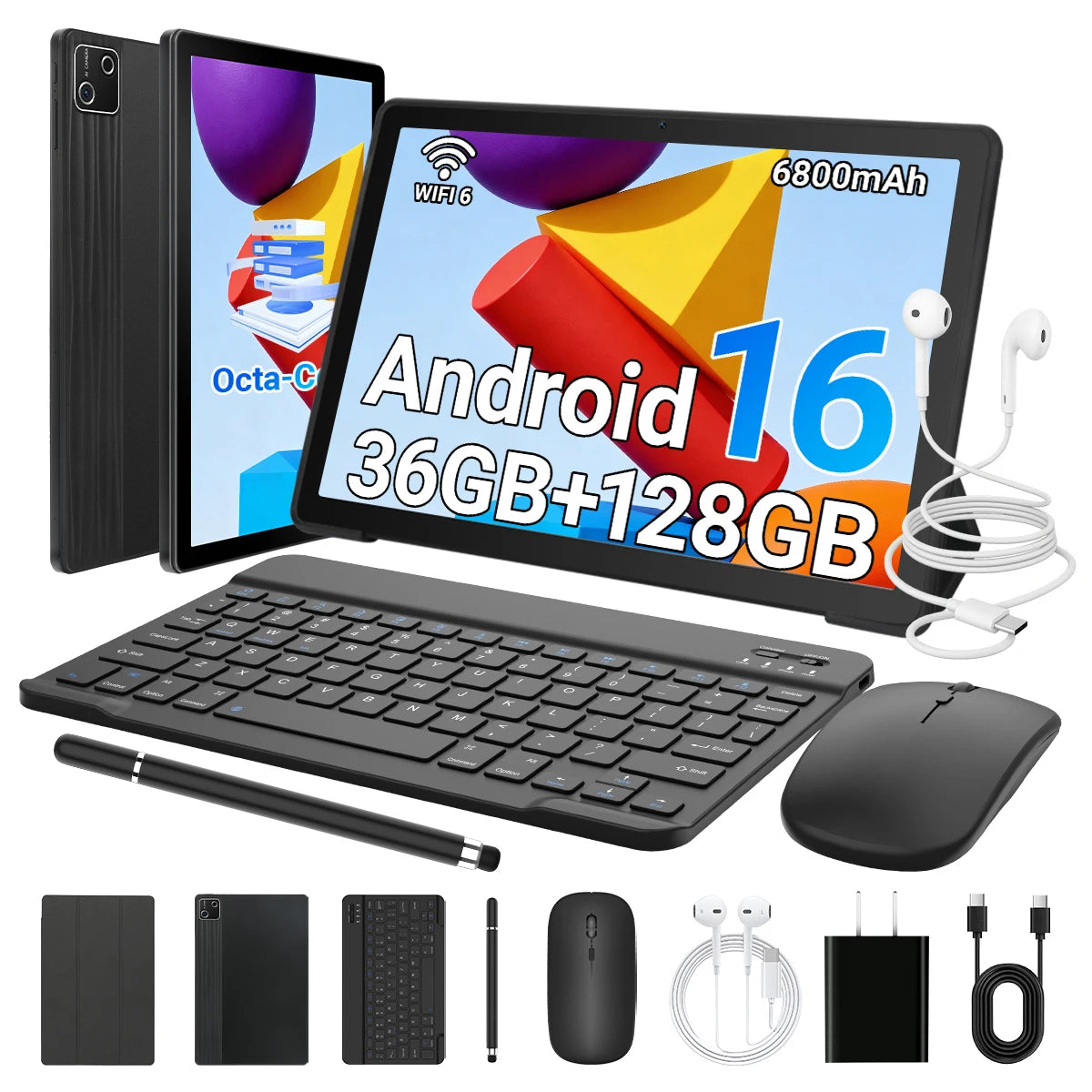 MODERNESS Octa Core Android Tablet with Keyboard Set