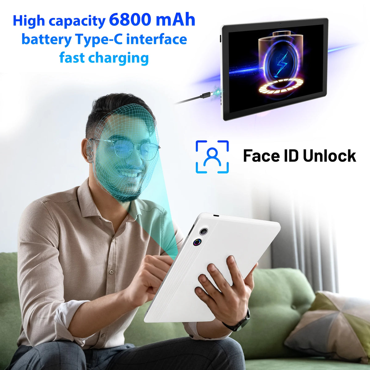 BUFO A7 Octa Core Android 14 Tablet PC
