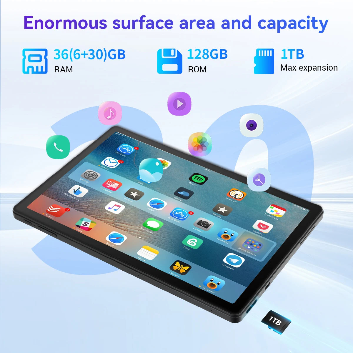 MODERNESS Octa Core Android Tablet with Keyboard Set