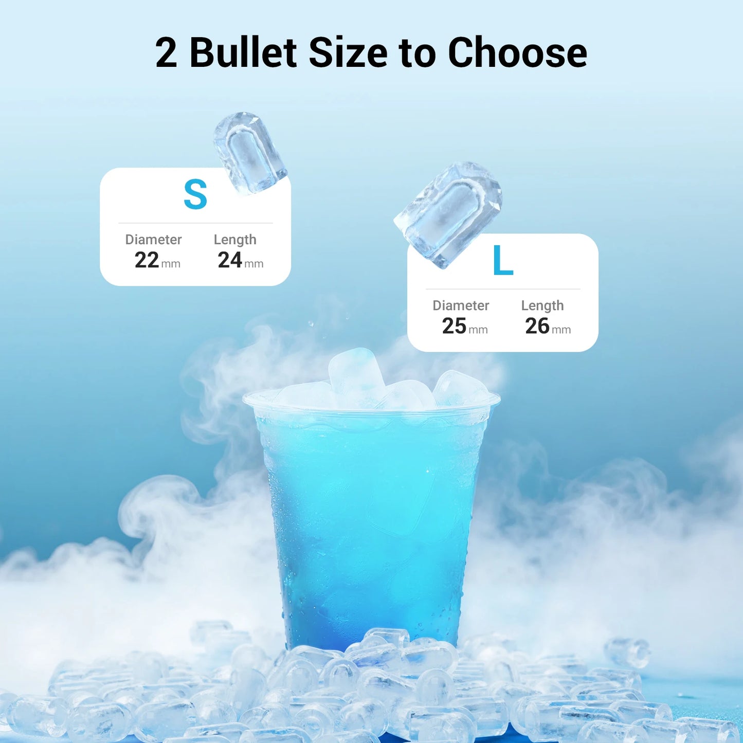 SHICUO Countertop Ice Maker Self Cleaning 9 Bullet Ice