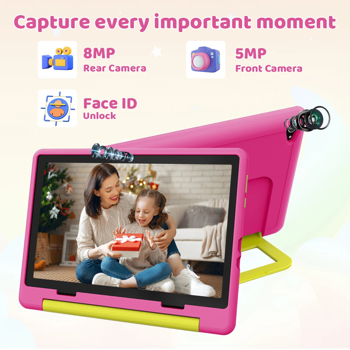 BUFO Kids Tablet With Parental Controls And Dual Cameras