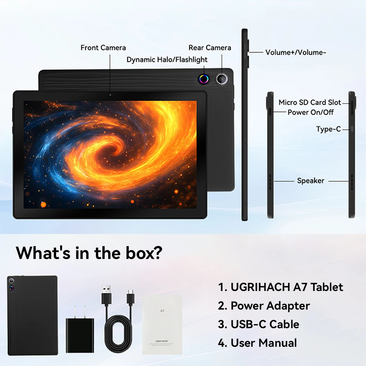 BUFO A7 Octa Core Android 14 Tablet PC