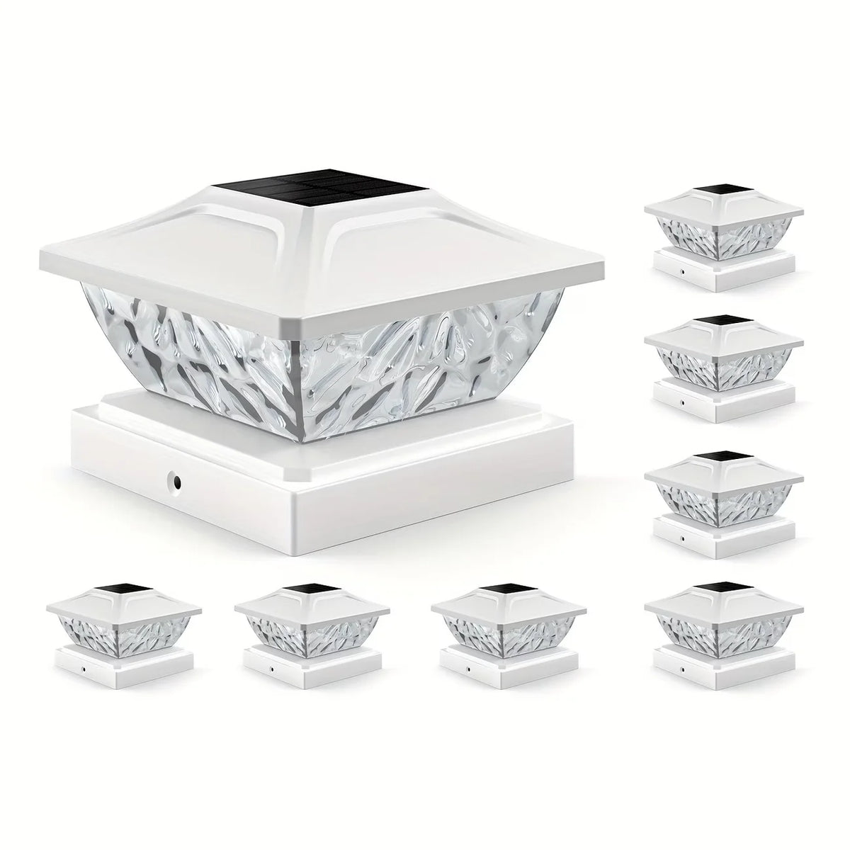 KPSTEK Solar Outdoor Gate and Fence Pillar Light