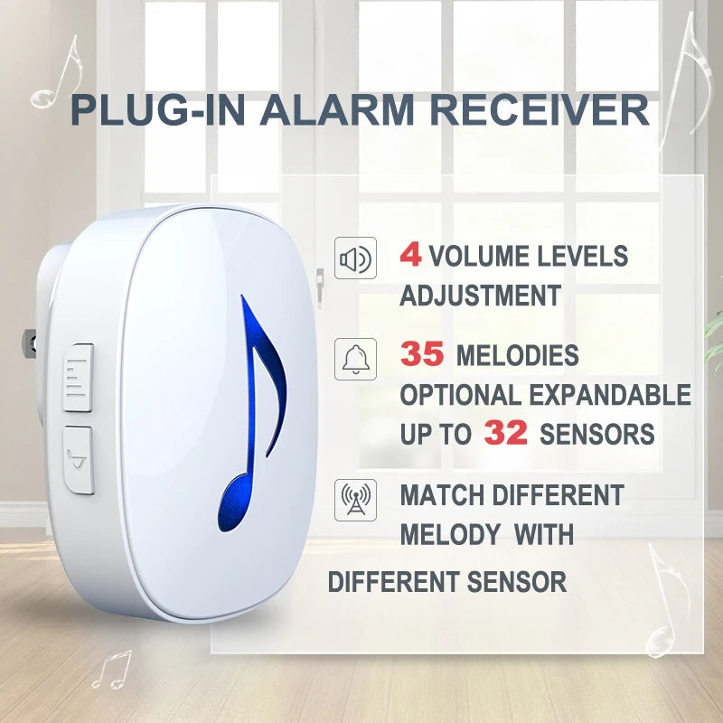 HTZSAFE Solar Wireless Driveway Alarm System