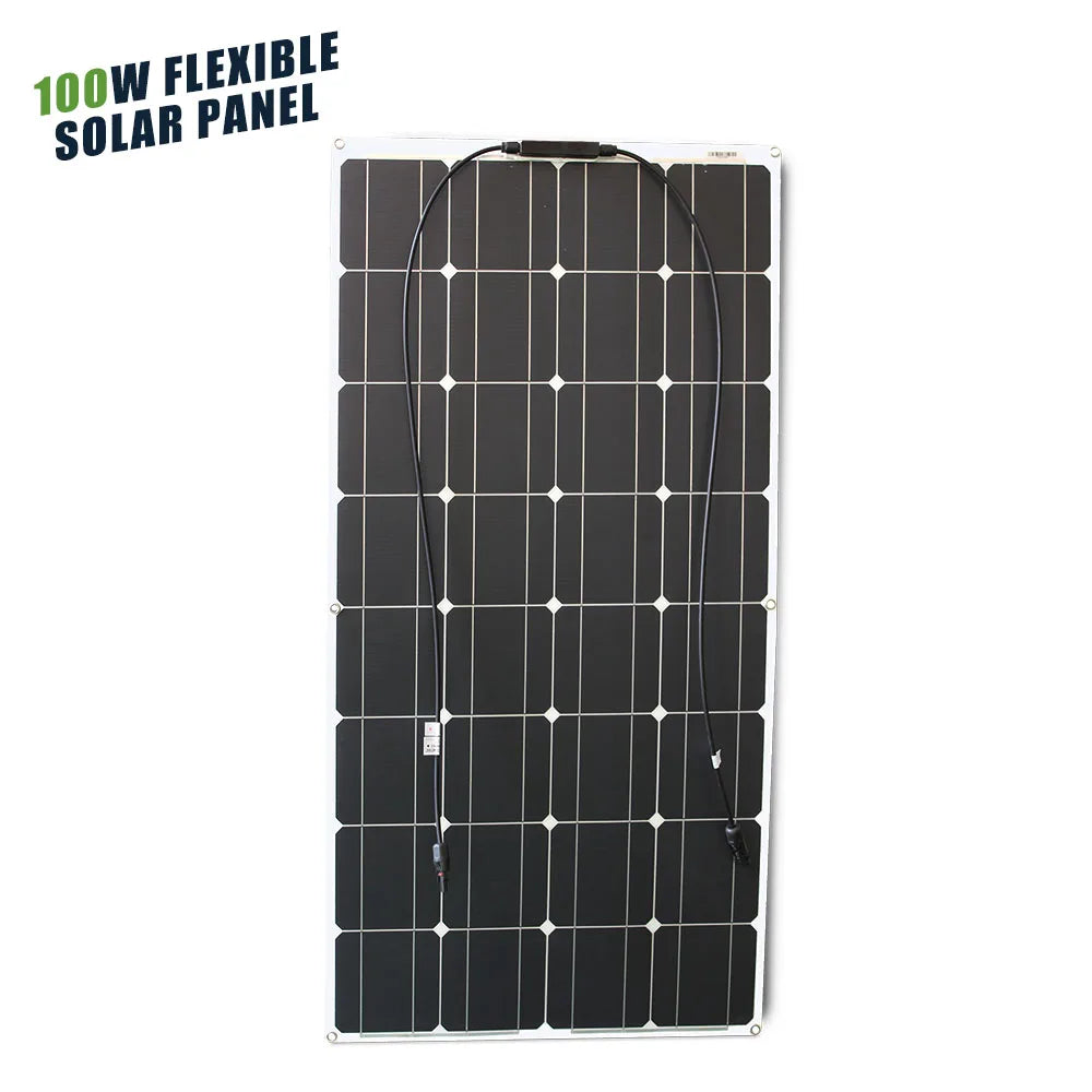ASUNERGE 12V Flexible Monocrystalline Solar Panel