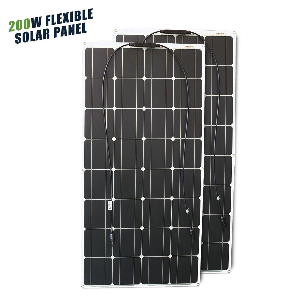 ASUNERGE 12V Flexible Monocrystalline Solar Panel