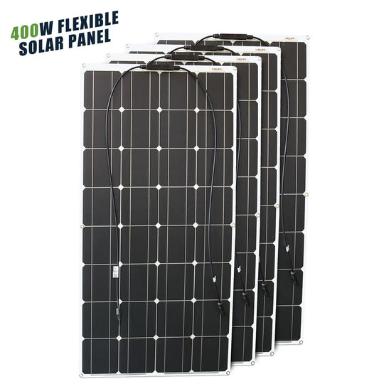 ASUNERGE 12V Flexible Monocrystalline Solar Panel