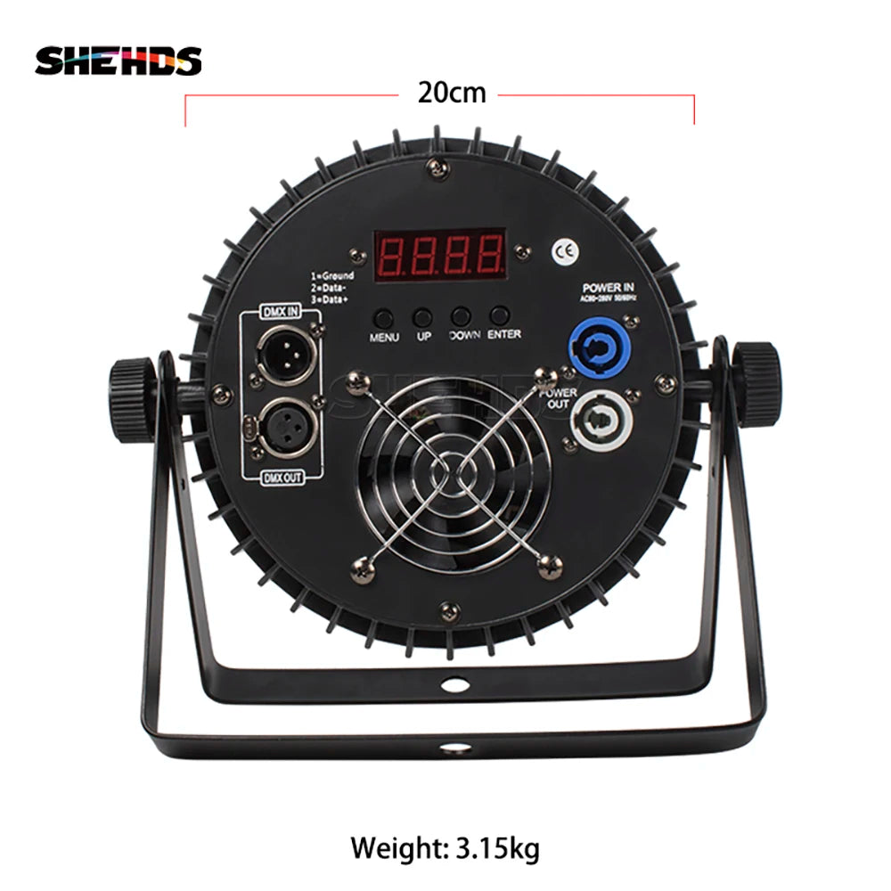 SHEHDS LED Flat Par Stage Lighting Fixture