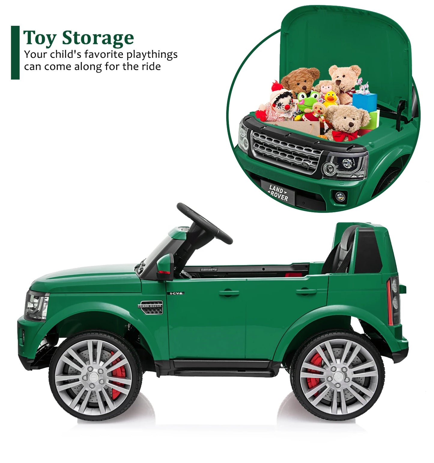 HiMISS 12V Dual-Drive Ride On Car With Remote Control 3-8YRS