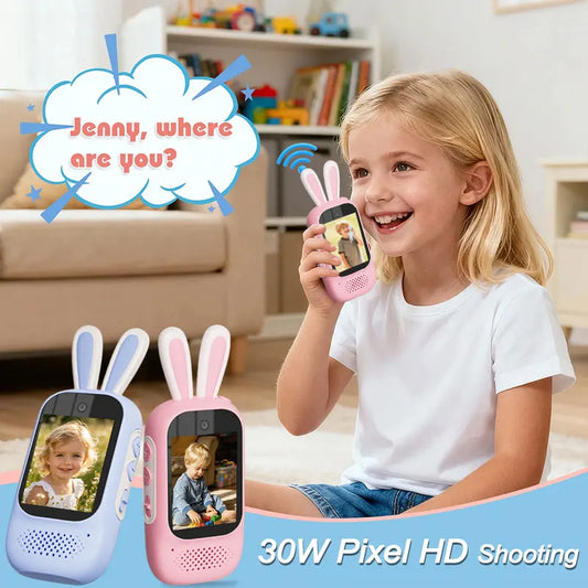 Rechargeable Kids Video Walkie Talkies Camping Set
