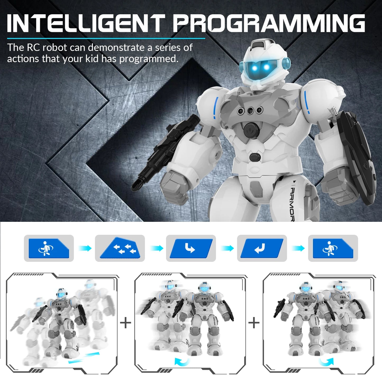 EXHOBBY Programmable Gesture Sensing RC Robot For Kids