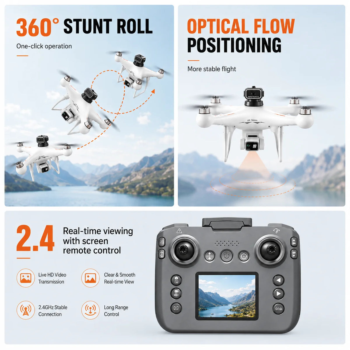 ZNLYRION RC Drone With Brushless Motor And Wifi Camera
