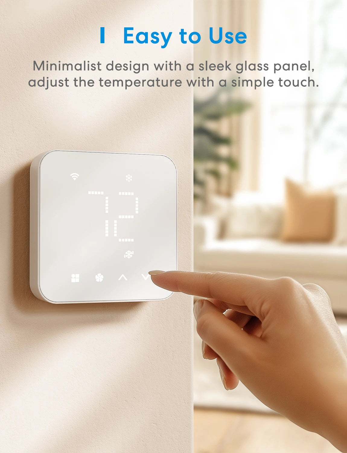 Meross Matter Smart Thermostat WiFi Alexa HomeKit